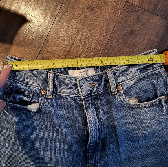 Modern High-Waisted Light Wash Flared Bootcut Jeans by Dynamite, Size 27 - Picture 8 of 8